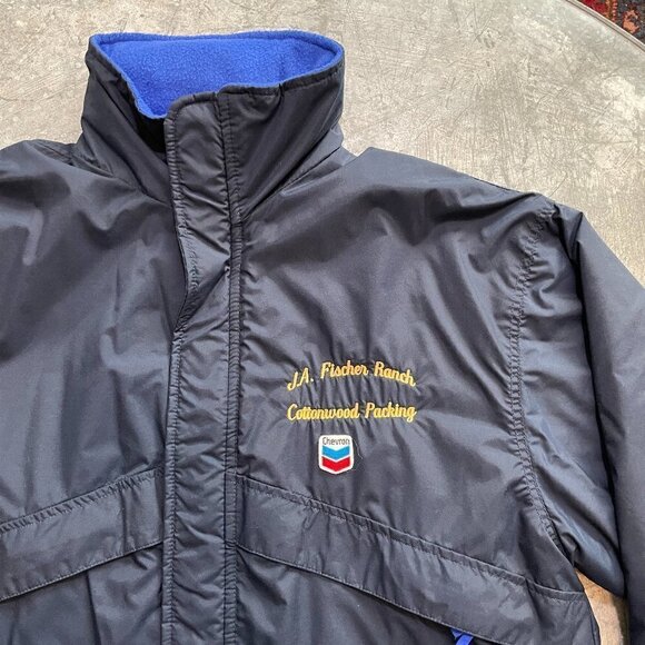 Vintage Chevron Gas Car WearGuard Workwear Jacket XL - Picture 1 of 12